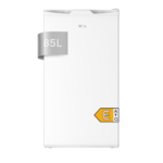 Nevera pequeña - VOK EVR-85DEW, Capacidad 85 l, Cool Zone, Luz LED, Altura 82,5 cm, Capacidad 85 l, Blanco