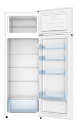 Frigorífico dos puertas - MILECTRIC RFD-259, Ciclico, Altura 1600 mm, Capacidad 239 l, Blanco - Imagen 2