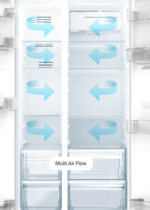 Frigorífico combi - CREATE FRIDGE STUDIO SIDE BY SIDE 550, Altura 201 cm, Blanco roto - Imagen 3