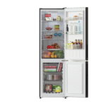 Frigorífico combi - Cecotec Bolero CoolMarket Combi 250 Black Glass E, Capacidad 250 litros, Altura 180.5 cm, Total No Frost, Clase E, Black - Imagen 3