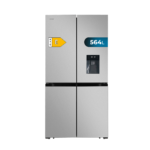 Frigorífico americano - Cecotec Bolero CoolMarket 4D 564 Inox E, Total No Frost, 183cm, 564 l, Inverter Plus, Metal Cooling, Dispensador de agua, Inox - Imagen 3