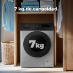 Lavadora carga frontal - CECOTEC Bolero DressCode 7150 Inverter Steel A, 7 kg, 12 programas, 300 - Imagen 2