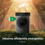 Lavadora carga frontal - CECOTEC Bolero DressCode 7150 Inverter Steel A, 7 kg, 12 programas, 300 - Imagen 4