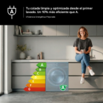 Lavadora carga frontal - Samsung WW90CGC04DAEEC, 9 kg, 1400 rpm, EcoBubble™, Función WiFi con SmartThings, Blanco - Imagen 6