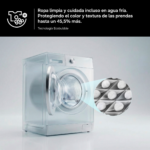 Lavadora carga frontal - Samsung WW90CGC04DAEEC, 9 kg, 1400 rpm, EcoBubble™, Función WiFi con SmartThings, Blanco - Imagen 8