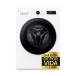 Lavadora carga frontal - LG F4X1009NWK, 9 kg, 1400 rpm, 10 programas, AI Direct Drive™, ThinQ™, Blanco Marfil