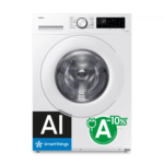 Lavadora carga frontal - SAMSUNG WW90CGC04DTEEC, 9 kg, 14 programas, Blanco