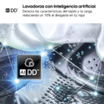 Lavadora carga frontal - LG F4WR5010A6W, 10 kg, 1400 rpm, 11 programas, AI Direct Drive™,  Steam™, Blanco - Imagen 5