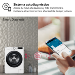 Lavadora carga frontal - LG F4WR5010A6W, 10 kg, 1400 rpm, 11 programas, AI Direct Drive™,  Steam™, Blanco - Imagen 7