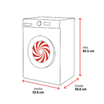 Lavadora carga frontal - Bosch WGG254Z4ES, Serie 6, 10 kg, 1400 rpm, 15 programas, Iron Assist anti arrugas, Speed Perfect, Blanco - Imagen 2