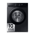 Lavadora carga frontal - Samsung WW90CGC04DABEC, 9kg, 1400 rpm, EcoBubble™, Función WiFi con SmartThings, Negro