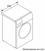 Lavadora carga frontal - Balay 3TS273BA, 7 kg, 1.200 rpm, 8 programas, AquaControl, Tambor VarioSoft, Blanco - Imagen 5