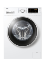 Lavadora carga frontal - HAIER HW80-BP1439N, 8 kg, 1400 rpm, 16 programas, Blanco