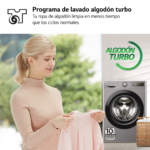 Lavadora carga frontal - LG F4WR5009A6M.AMBQPES, 9 kg, 1400 rpm, 12 programas, Inox grafito antihuellas - Imagen 6