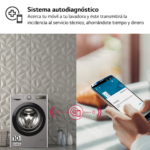 Lavadora carga frontal - LG F4WR5009A6M.AMBQPES, 9 kg, 1400 rpm, 12 programas, Inox grafito antihuellas - Imagen 8