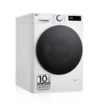 Lavadora carga frontal - LG F4WR6013AGW, 13 kg, 1400 rpm, 12 programas, Inox