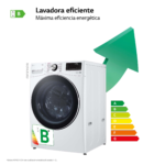 Lavadora carga frontal - LG F0P3CYV2W, 20 kg, 1000 rpm, 14 programas, TurboWash™ 360˚, Steam™, Blanco - Imagen 3