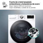 Lavadora carga frontal - LG F0P3CYV2W, 20 kg, 1000 rpm, 14 programas, TurboWash™ 360˚, Steam™, Blanco - Imagen 7