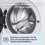 Lavadora carga frontal - Candy BR 48SBL6-S, 8 kg, 1400 rpm, 16 Programas, Inverter, WiFi y Bluetooth, Blanco - Imagen 6