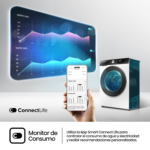 Lavadora carga frontal - Hisense WF3S1043BW3, 10 kg, 1400 rpm, 19 programas, A-20%, WiFi, Blanco - Imagen 5