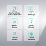 Lavavajillas - Hisense HS623D10X, 14 servicios, 7 programas, 60 cm, Media Carga, Tercera bandeja, Inox - Imagen 4
