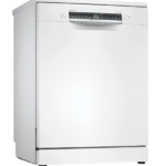 Lavavajillas - Bosch SMS4EMW06E, 14 servicios, 6 programas, 60 cm, Home Connect, RackMatic, Blanco