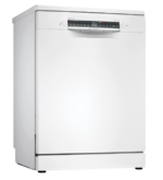 Lavavajillas - Bosch SMS4EMW06E, 14 servicios, 6 programas, 60 cm, Home Connect, RackMatic, Blanco