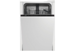 Lavavajillas integrable - Beko DIS35023, 10 servicios, 5 programas, 45 cm, Media carga, ProSmart, Sin panelar