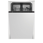 Lavavajillas integrable - Beko DIS35023, 10 servicios, 5 programas, 45 cm, Media carga, ProSmart, Sin panelar