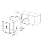 Lavavajillas integrable - Beko DIS35023, 10 servicios, 5 programas, 45 cm, Media carga, ProSmart, Sin panelar - Imagen 2