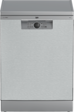 Lavavajillas - Beko BDFN26640XC, 9.5 l, 16 servicios, 6 programas, 60 cm, Tercera bandeja, Corner Intense, Fast+, Inox