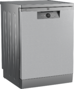 Lavavajillas - Beko BDFN26640XC, 9.5 l, 16 servicios, 6 programas, 60 cm, Tercera bandeja, Corner Intense, Fast+, Inox - Imagen 3