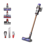 Aspirador escoba - Dyson Cyclone V10™ Absolute, Potencia succión 150 AW, Sin cable, Tecnología ciclónica, 60 min, Níquel