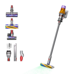 Aspirador escoba - Dyson V12 Detect™ Slim Absolute, Potencia succión 150 AW, Inteligente y Ligero, 60 min, Pantalla LCD, Tecnología Láser