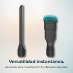 Aspirador escoba - CECOTEC Cecotec Conga Rockstar 2500 Thunder Powerhead, 400 W, Potencia de succión 120 AirWatt, Depósito 500 ml, Autonomía 120 min, 300 - Imagen 7