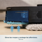 Robot friegasuelos - Cecotec Conga M100 Spin AI, Navegación inteligente IA, Programable, Negro - Imagen 5