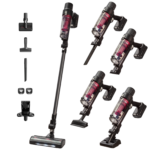 Aspirador escoba - Rowenta RH6A75WO X-Pert 7. 60 Animal Care, 140 W, 0.44 L, 45 min, Ligera, Multisuperficie, Especial mascotas, Rojo