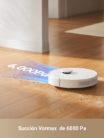 Robot aspirador - Dreame D10 Plus Gen 2, 6000 Pa, 400 ml Depósito de polvo, 150 min Autonomía, Friega , 5200mAh, Blanco - Imagen 3