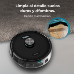 Robot aspirador - Cecotec Conga M50, 35 W, 240 ml, 5000 Pa Succión, Detección de Obstáculos, Programable, 160 m², Negro - Imagen 4