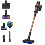 Aspirador escoba - Dyson V16 Piston Animal Submarine™, Friegasuelos, 3en1, Potencia succión 315 AW, Autonomía 70 min, Black/Cooper