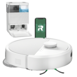 Robot friegasuelos - iRobot Roomba® Plus 405 Combo, 295 ml Depósito Polvo, 3l Depósito Agua Base, 3h Autonomía, Blanco