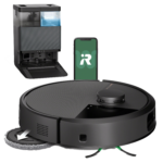 Robot friegasuelos - iRobot Roomba® Plus 505, 295 ml Depósito Polvo, 3l Depósito Agua Base, 3h Autonomía, Negro