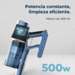 Aspirador escoba - Cecotec Conga Rockstar RS70 Pet Flex, 500 W, 65 min Autonomía, Sin Bolsa, Cepillo para Animales, Negro/Dorado - Imagen 3