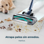 Aspirador escoba - Cecotec Conga Rockstar RS70 Pet Flex, 500 W, 65 min Autonomía, Sin Bolsa, Cepillo para Animales, Negro/Dorado - Imagen 5