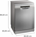 Lavavajillas libre instalación 60 cm - BOSCH BOSSMS4EMI06E, 14 servicios, 6 programas, 600 mm, Acero inoxidable - Imagen 2