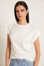 Camiseta brillo Blanco