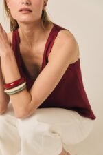 Pack de pulseras rígidas resina rojo - Imagen 2