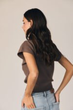 Jersey cuello alto manga corta topo - Imagen 5