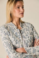 Chaqueta de encaje floral azul - Imagen 2