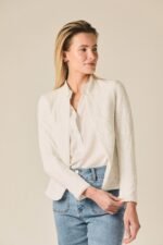 Chaqueta de encaje floral blanco - Imagen 4